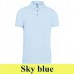Kariban 262 Men's Short Sleeved Jersey Polo Shirt sky blue